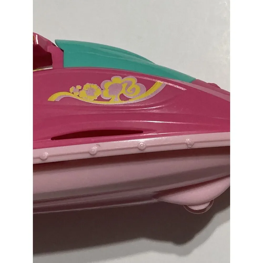 2014 Barbie Doll Camping Fun Water Craft‎ Jet Ski Boat Pink Mattel